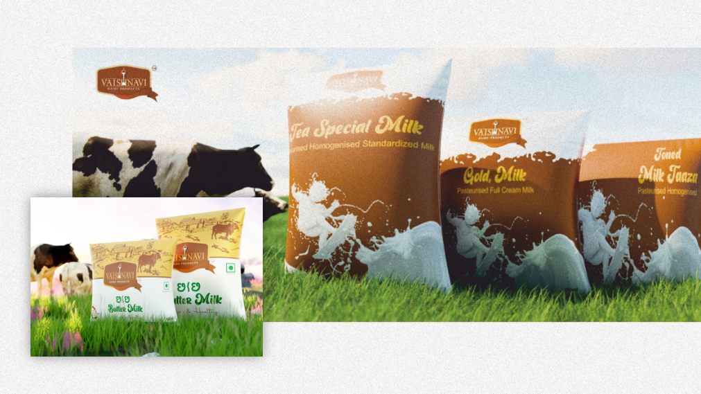 Vaishnavi Dairy Milk Packaging