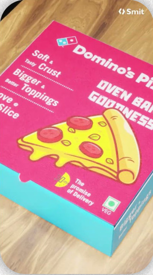 Domino's Pizza 3D CGI Box